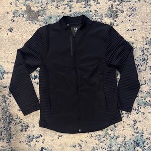 Under Armour Black Ribbed Sleeve Jacket